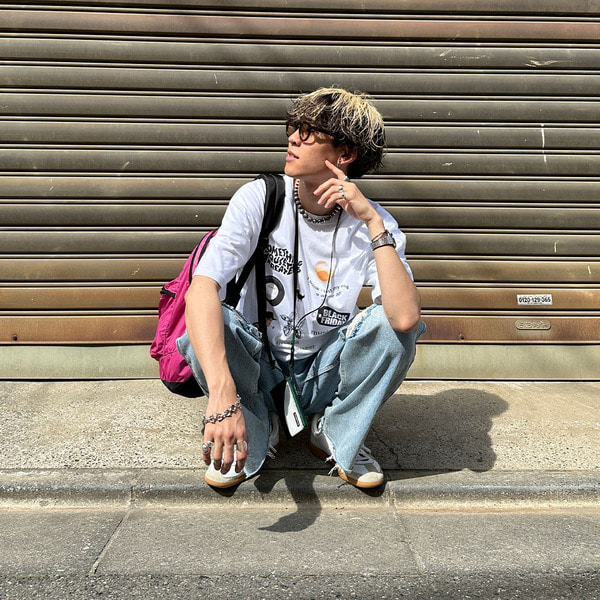 ワイドダメージデニムパンツ | ファッション通販サイト NUGU