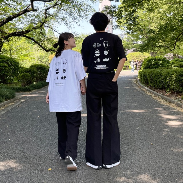 ユニセックスプレイヤーペイント半袖Tシャツ