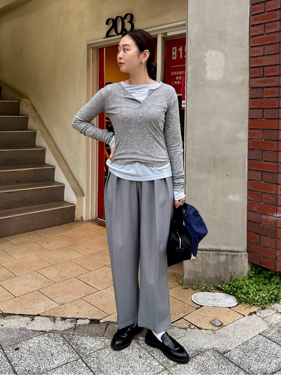 シアーテレコヘンリーネックトップス | ファッション通販サイト NUGU