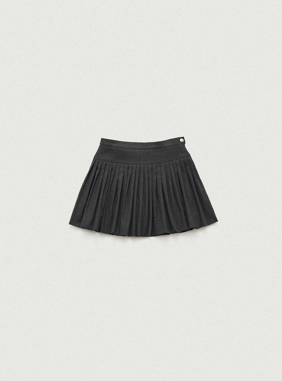 Karelian Pleats Mini Skirt - Charcoal