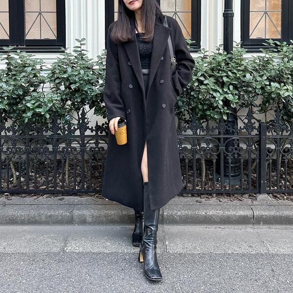 オーバーフィットダブルコート | ファッション通販サイト NUGU