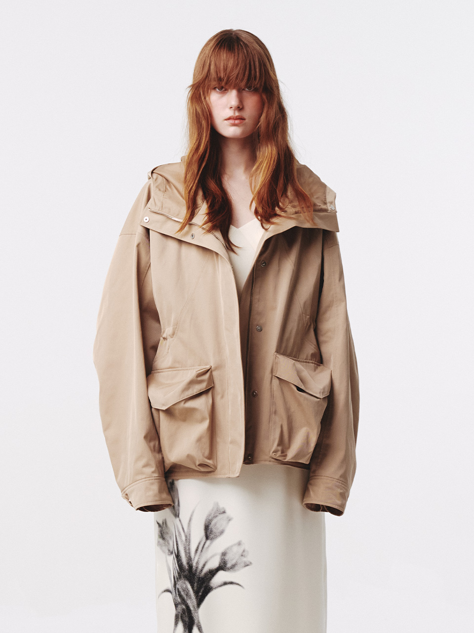 Baylin Cape Trench Coat_Ivory | ファッション通販サイト NUGU