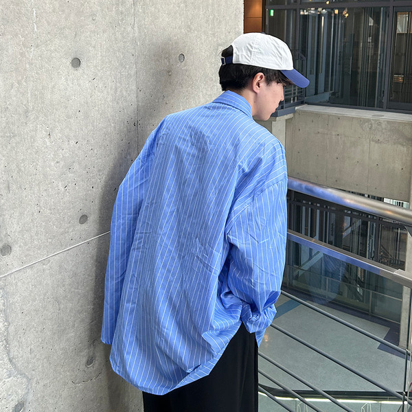 オーバーサイズストライプシャツ | ファッション通販サイト NUGU
