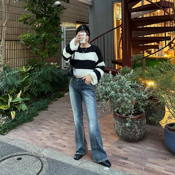 LAGUA GEM CRUX ローウエストフレアデニム CLASSIC FLARE DENIM(505155417) | ラグアジェム(LAGUA GEM) - d