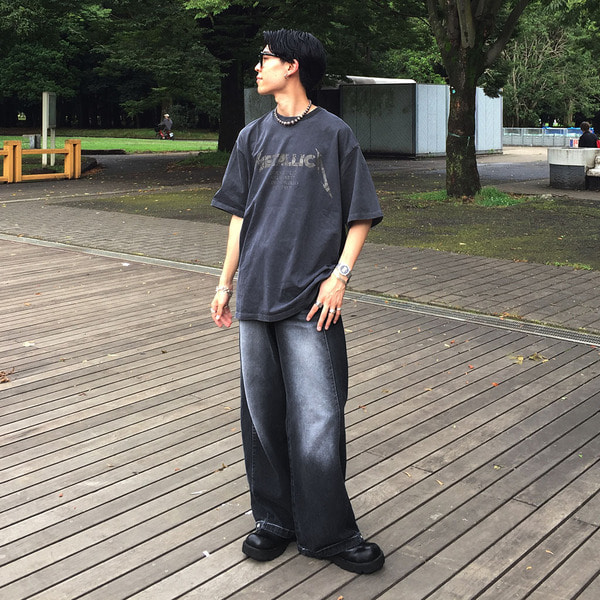 ワイドウォッシュデニムパンツ | ファッション通販サイト NUGU