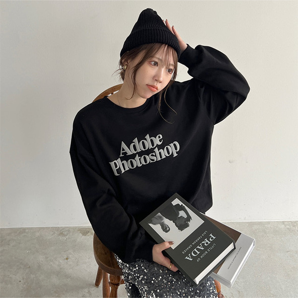 Bibiy ネイビー スウェットトップス Bibiy ネイビー スウェットトップス