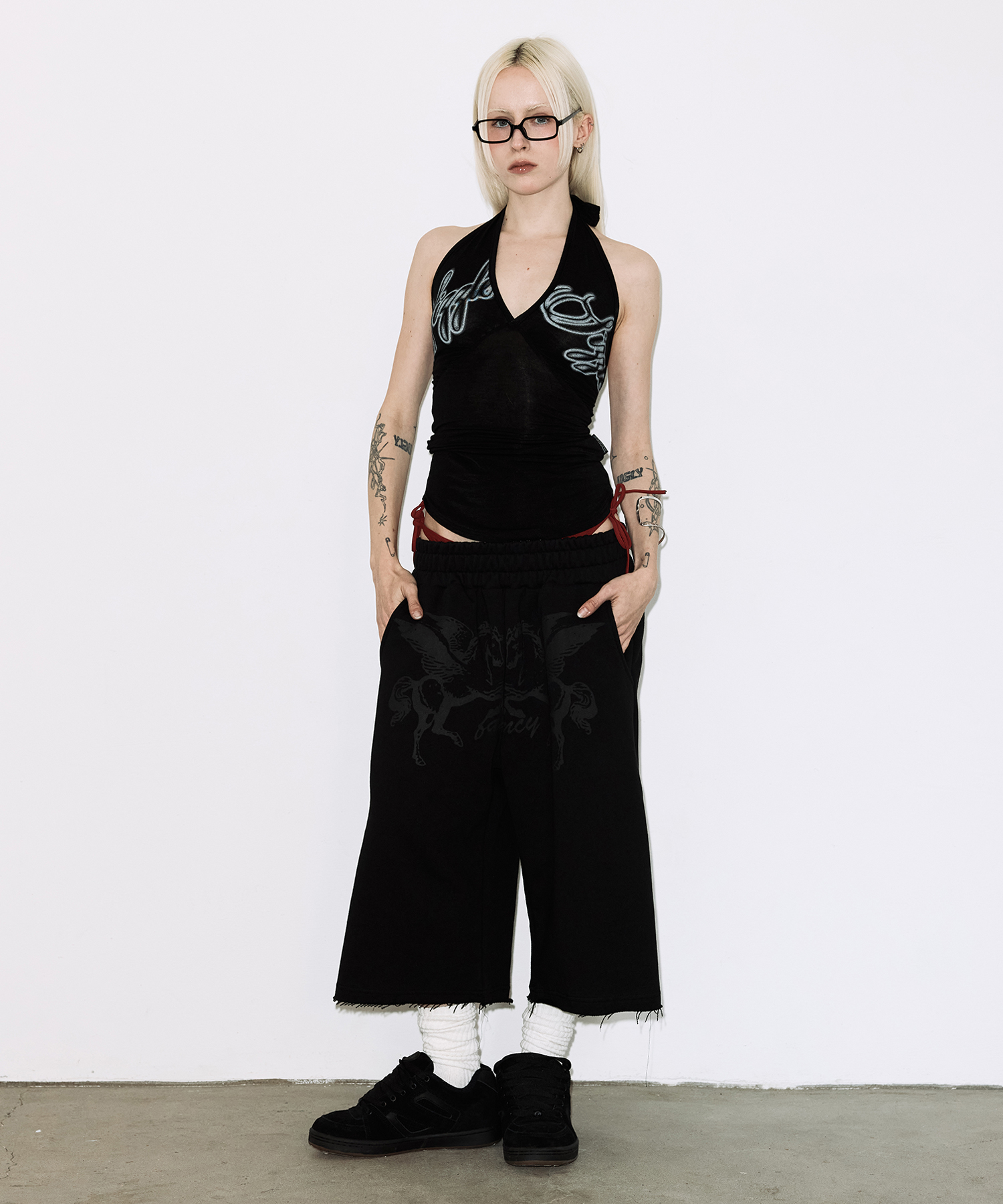 PEGASUS BERMUDA PANTS (BLACK) F26QD144