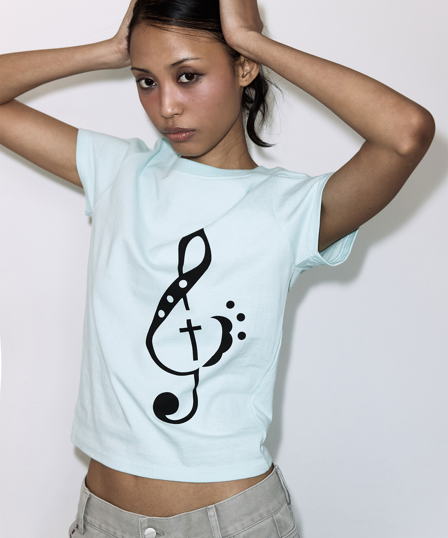 CLEF SYMBOL TEE (MINT) F26QB143