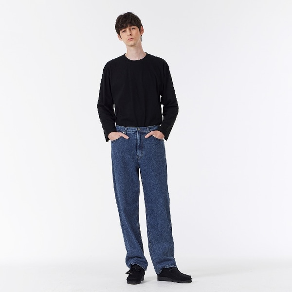 パンツ STUDS DETAIL STRAIGHT DENIM PANTS STUDS DETAIL STRAIGHT DENIM PANTS