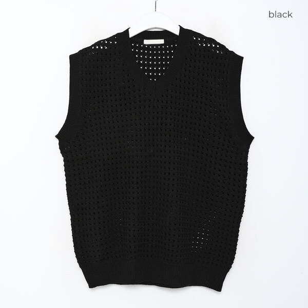 Vネックネットニットベスト | ファッション通販サイト NUGU