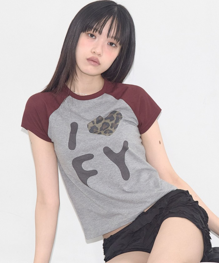 [Influencer pick] I LOVE FY TEE (GRAY) F25QB102
