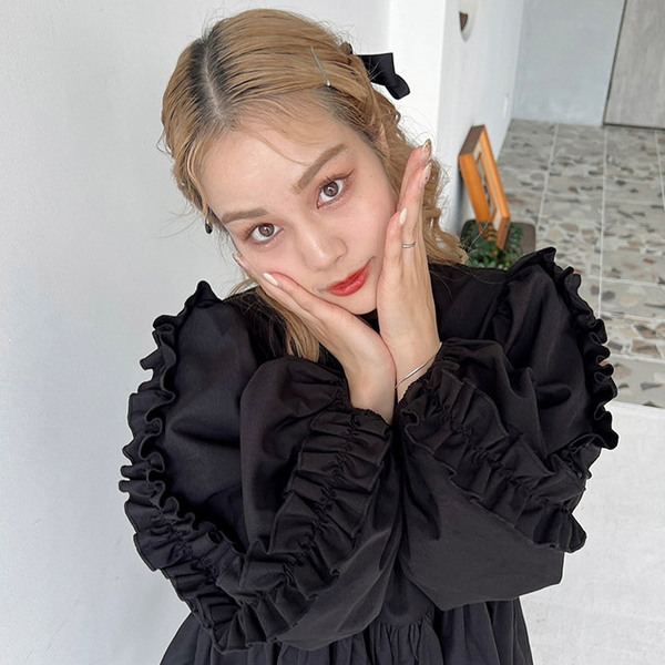 販売終了】frill sleeve blouse | ファッション通販サイト NUGU