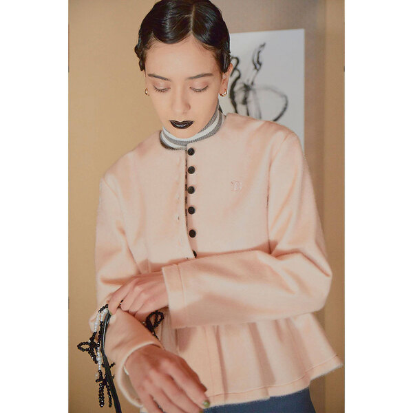 Bibly /ビビィ ◆ペプラムカーディガン/CAMEL PEPURAMU CARDIGAN/ピンク/サイズF B01-CD002PKF 【レディース/ガールズ/LADY/女性/婦人】 【古着】 レディースファッション【中古】 [0220491598] Bibly /ビビィ ◇ペプラムカーディガン/CAMEL PEPURAMU CARDIGAN