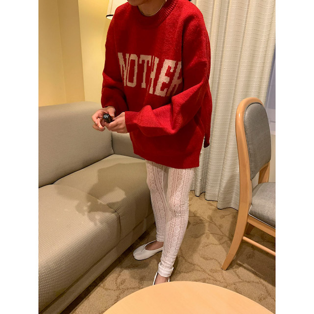 casual lettering knit | ファッション通販サイト NUGU