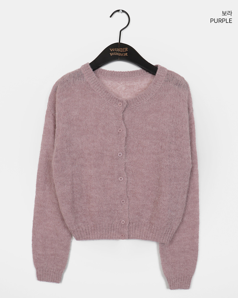 11color) (WOOL 20) アルパカウールニットラウンドカーディガン