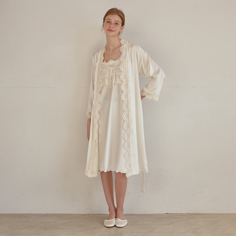 レディース アドール スリップ＆ローブ アンサンブル