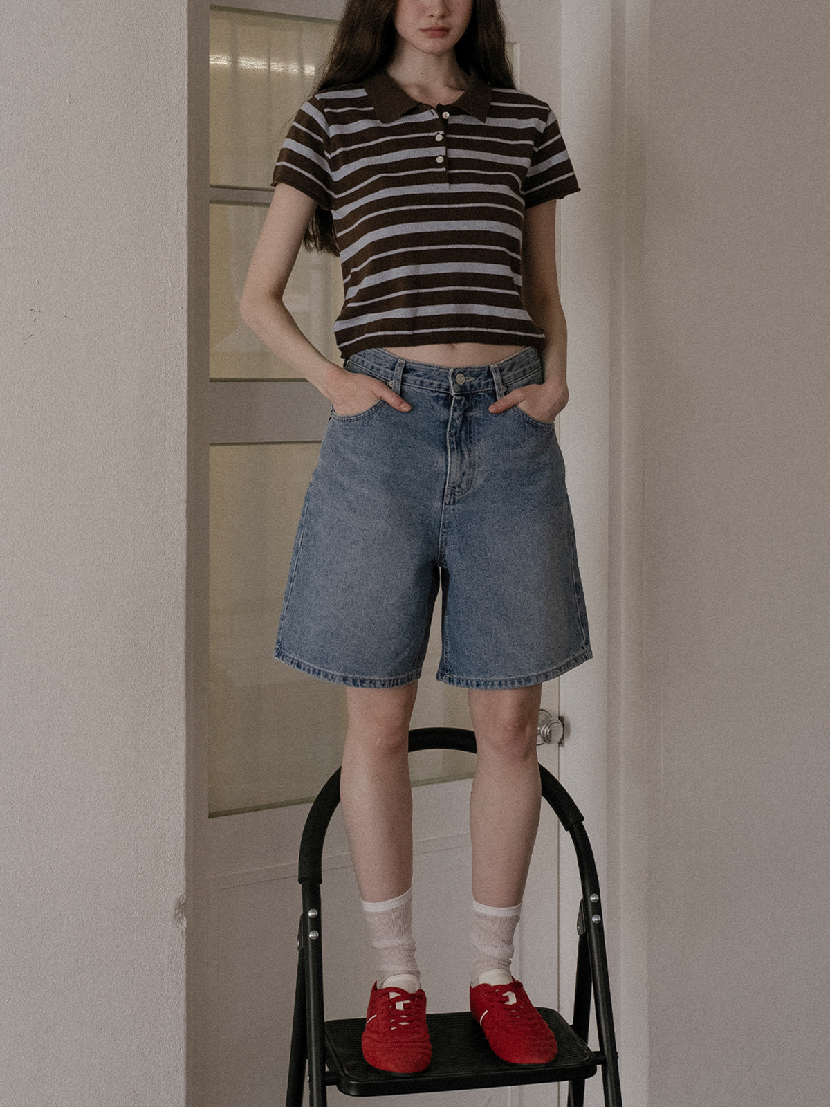 Bermuda denim shorts FRSP02DP02_Blue