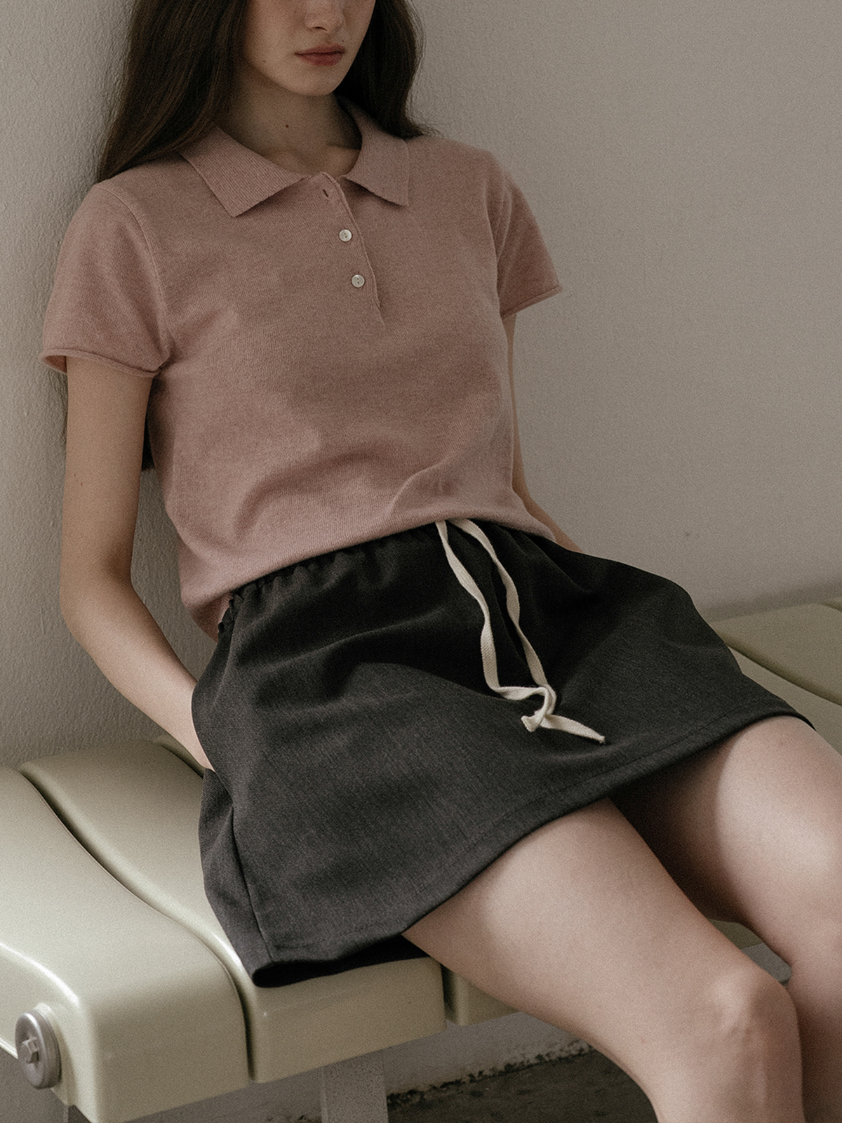 Collar pk knit FRSP02TN03_Pink