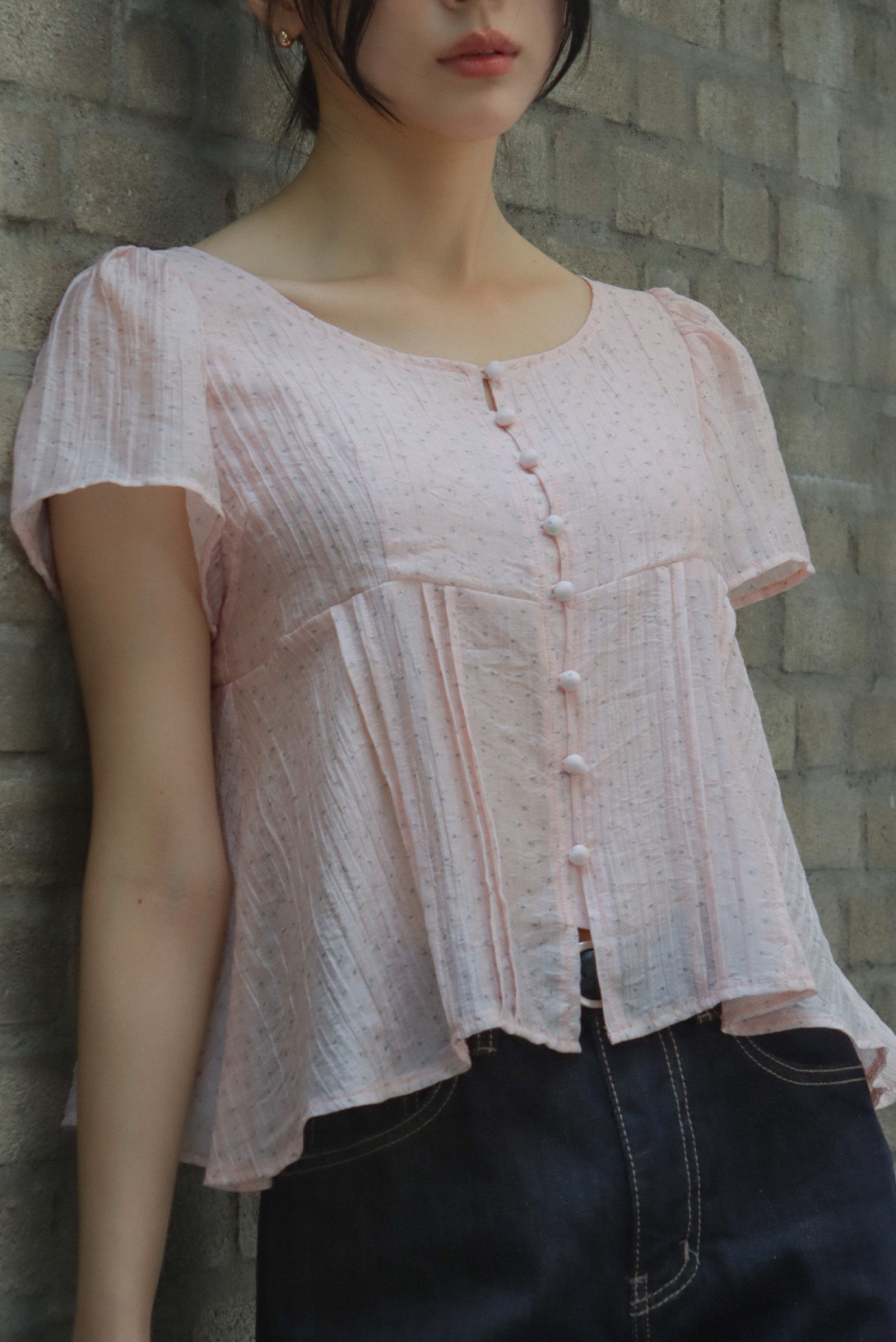 Floral print blouse FRSP02BL05_Pink