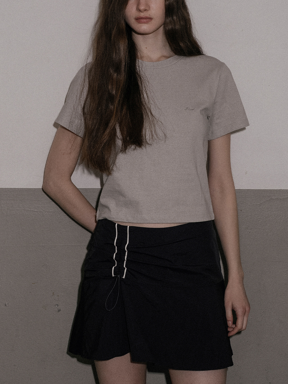 Logo cotton t-shirt FRSP02TS19_Gray