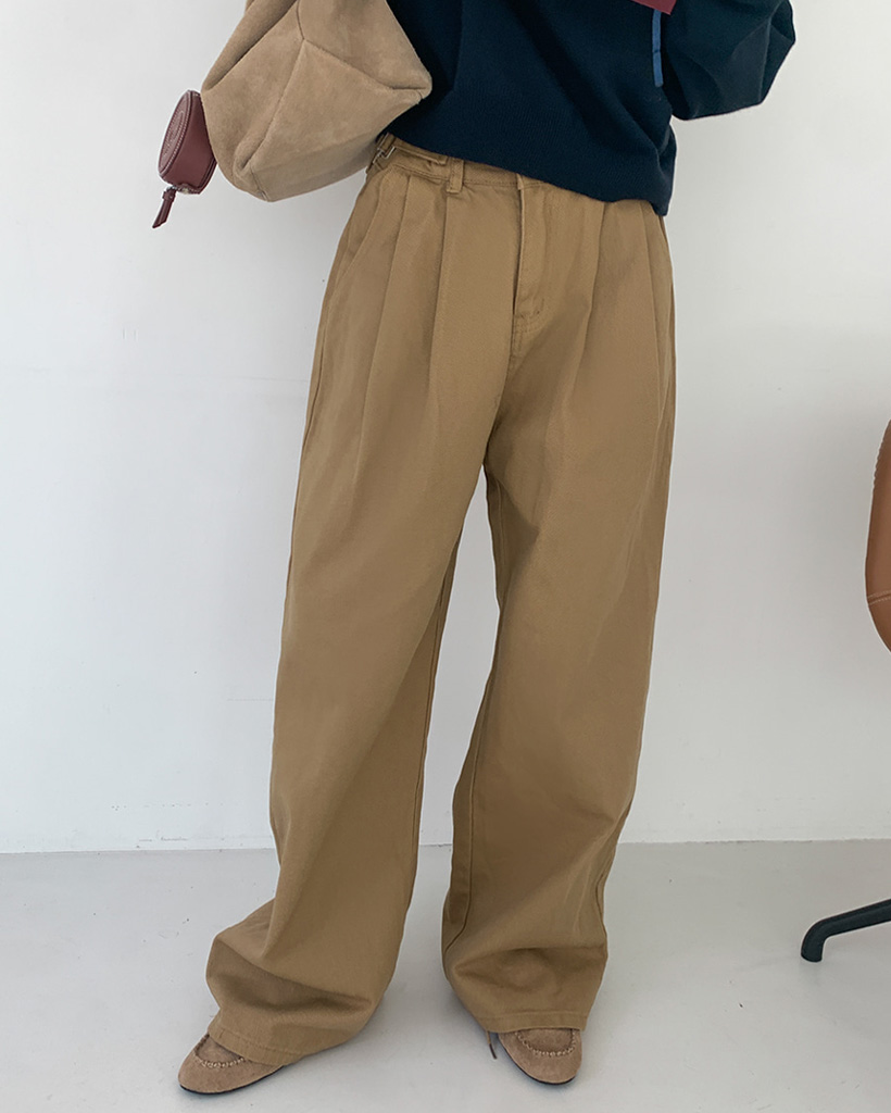 ルルページ バックルタック入りワイドパンツ | ファッション通販サイト NUGU