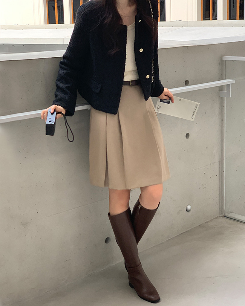 3color)ウールツイードショートジャケット | ファッション通販サイト NUGU