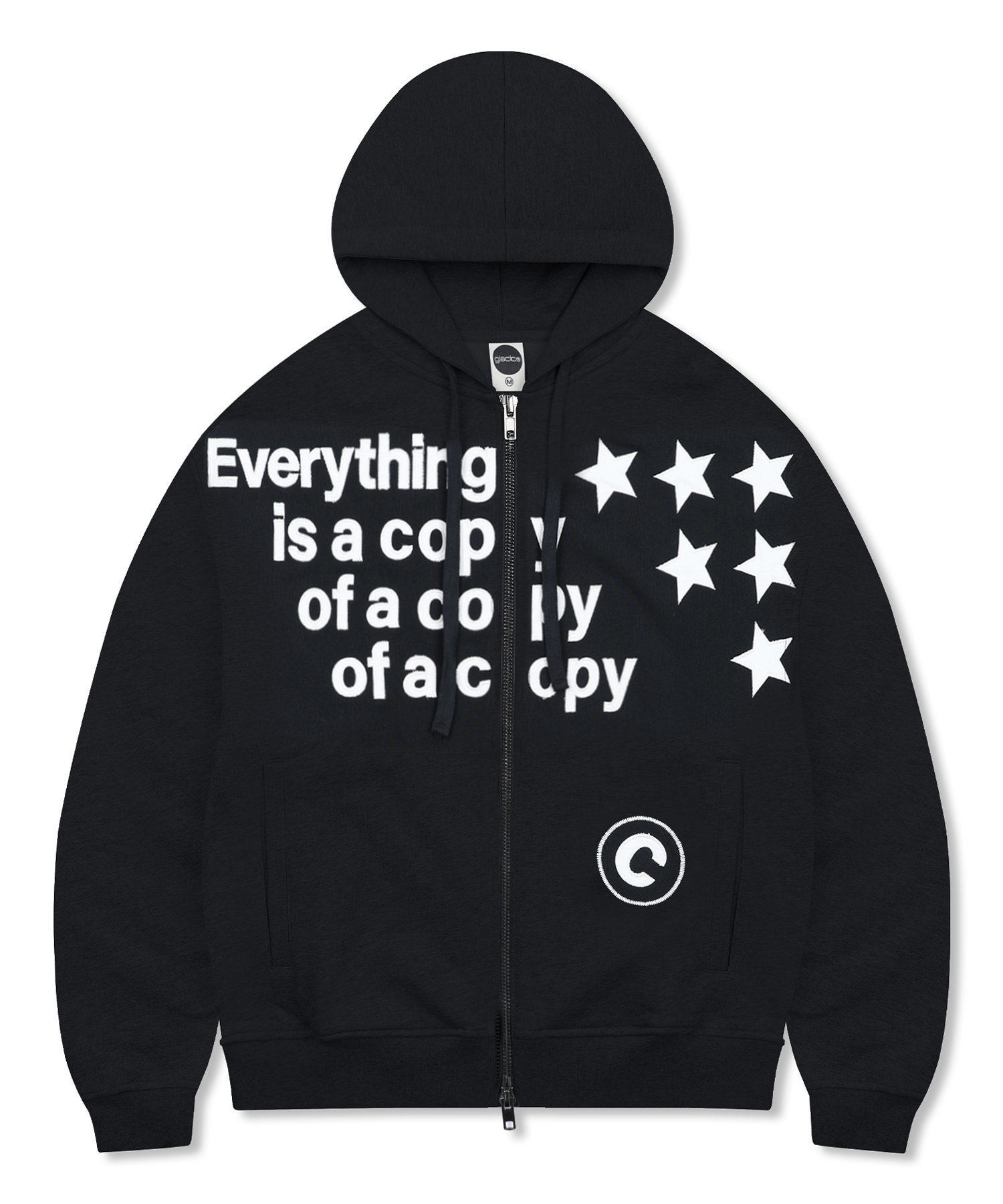 GHD038 COPY CLUB Zip-Up Hoodie (BLACK) | ファッション通販