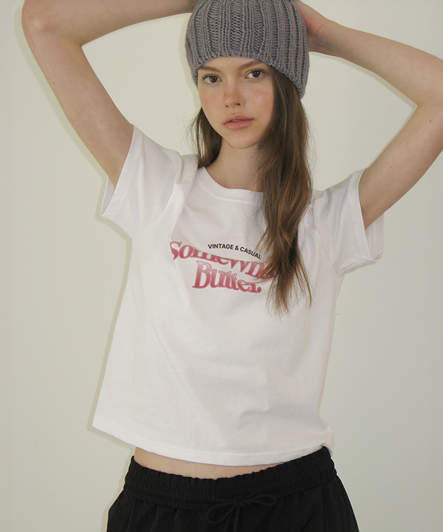 Gradation Wave Logo Top - Ivory