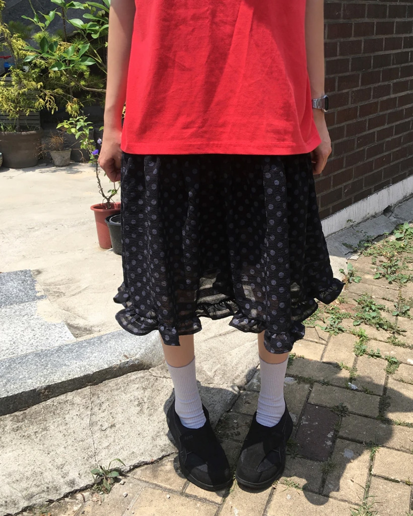 フリルドットスカート | ファッション通販サイト NUGU