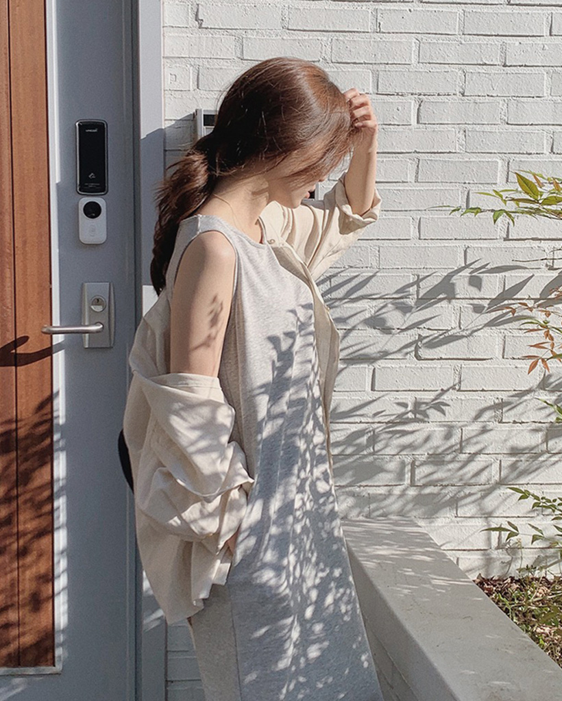 SLOWMADE 華奢見えノースリーブワンピース(4色) | ファッション通販