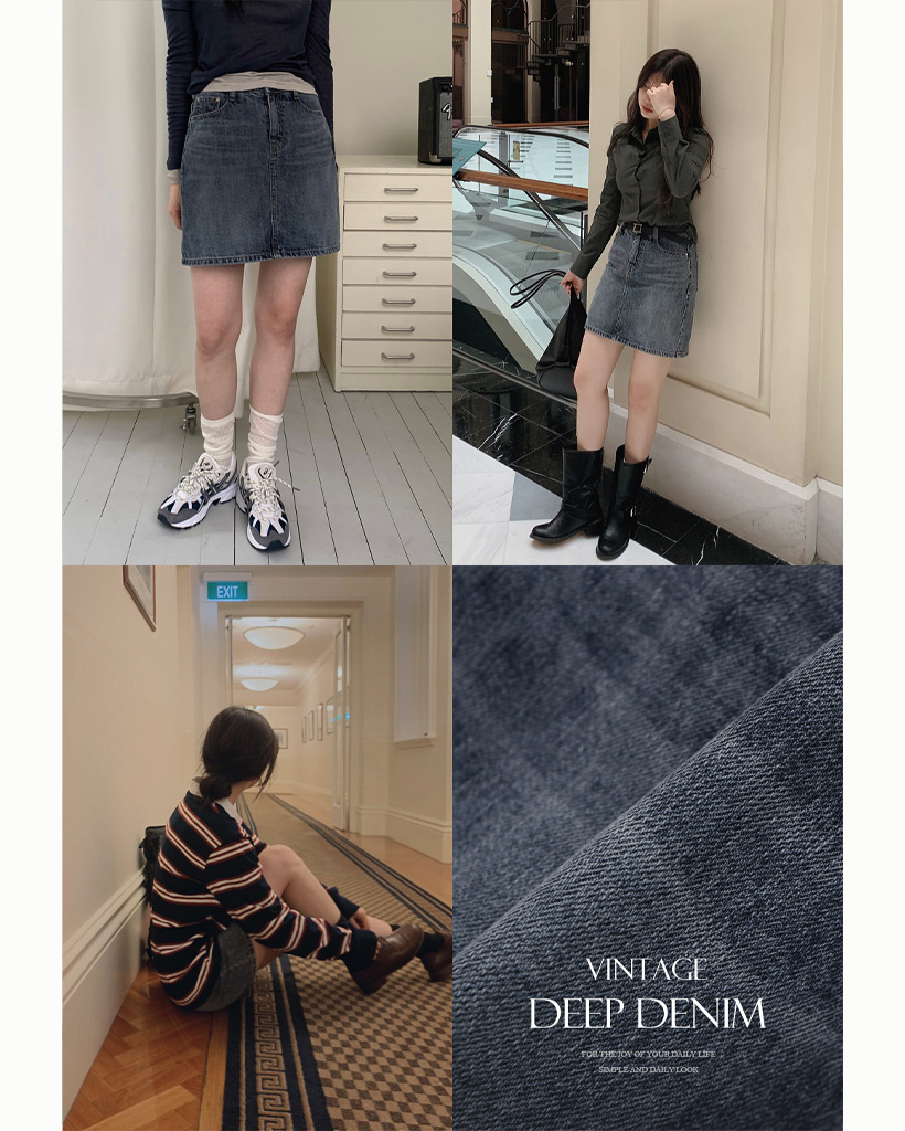 SLOWMADE. (スカパン)デニムスカートパンツ-4size