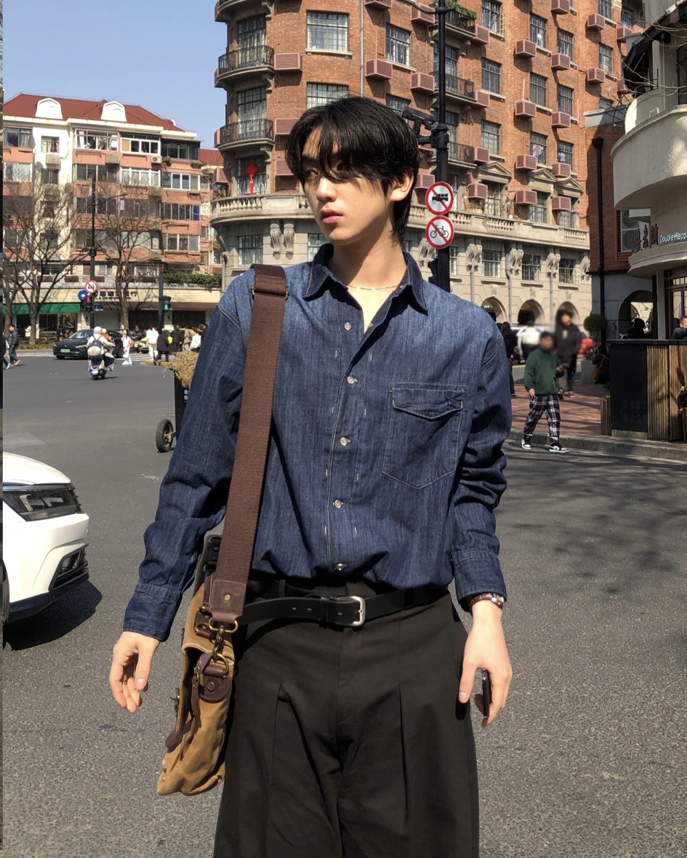Shanghai denim shirt (3color) | ファッション通販サイト NUGU