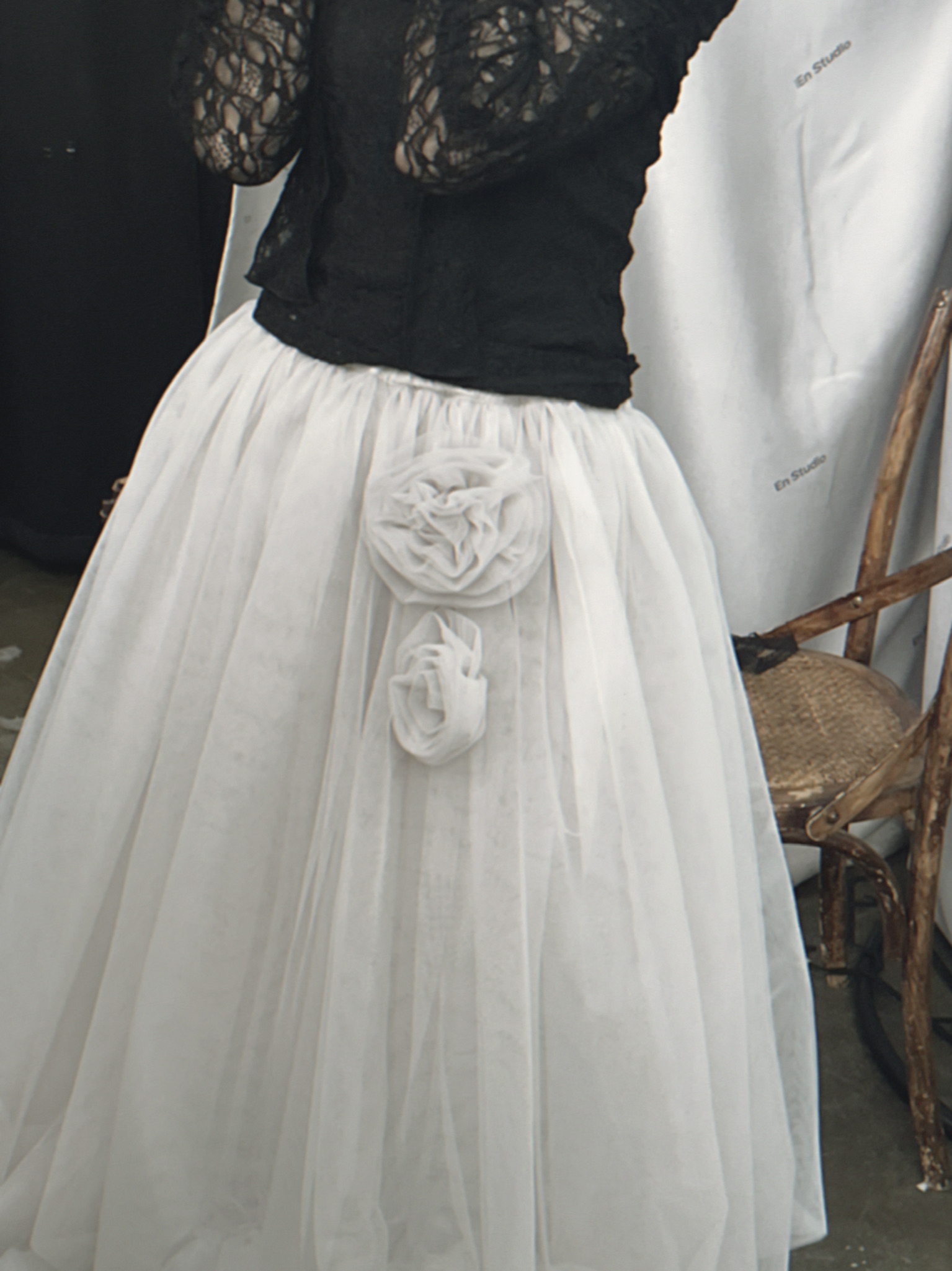 スカート Rosemotif ribbon tulle skirt (long)pink Rose motif ribbon tulle skirt(long) | ファッション通販サイト