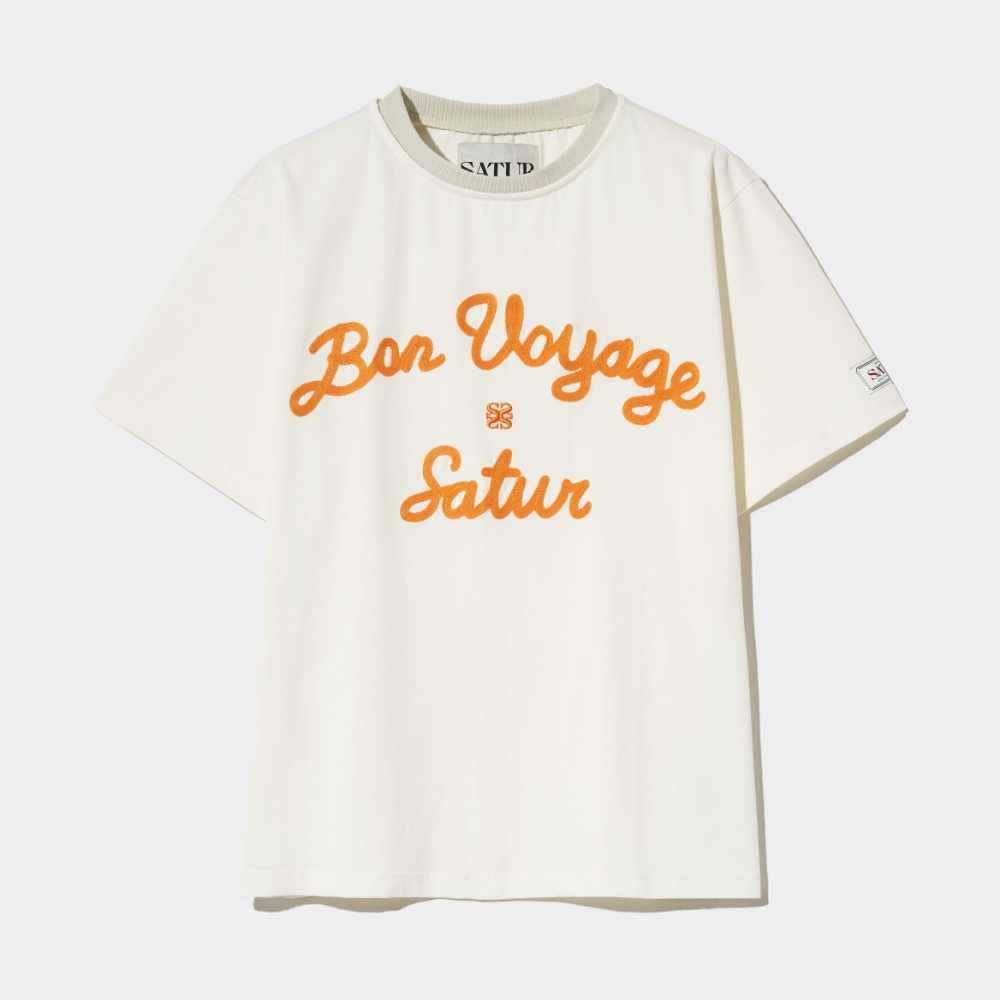 ☆韓国の人気☆【SATUR】☆Satur Logo Voyage T-Shirt.s☆ 韓国SATUR セター】(W) Satur Logo Voyage T-Shirts (SATUR/T