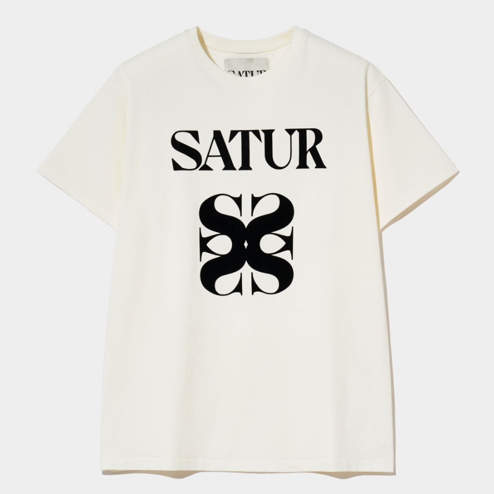 SATUR セター Tシャツ アイボリー M SATUR セター T-Shirts White