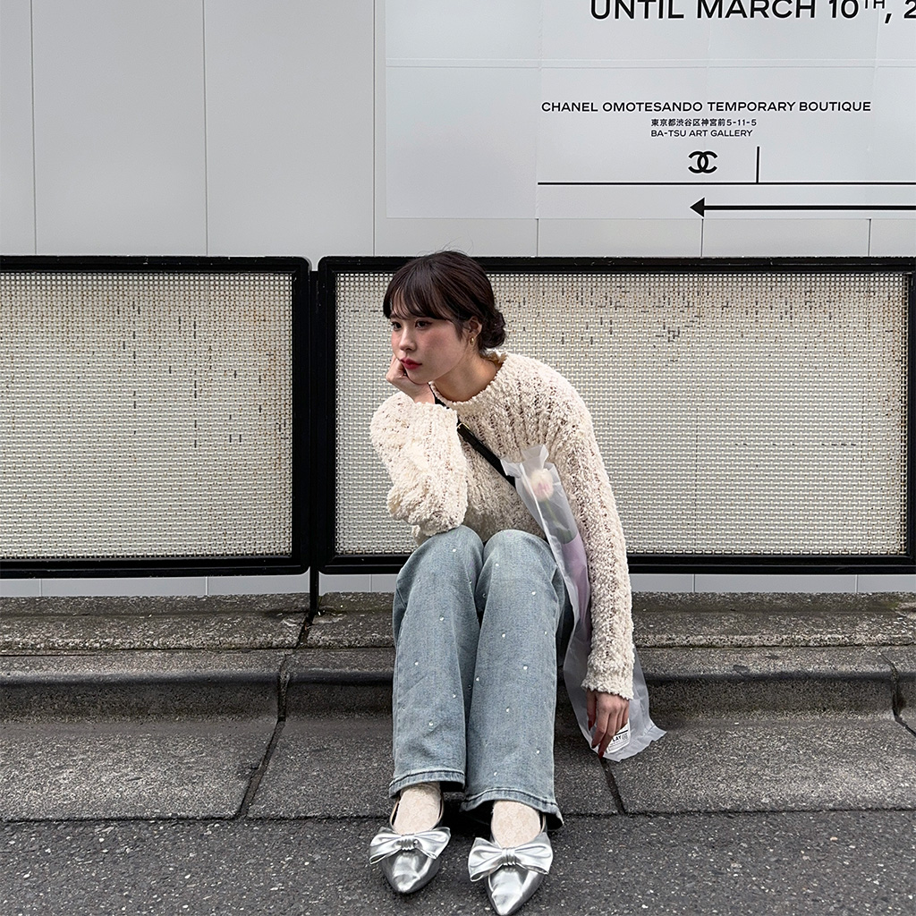 リボンシューズ