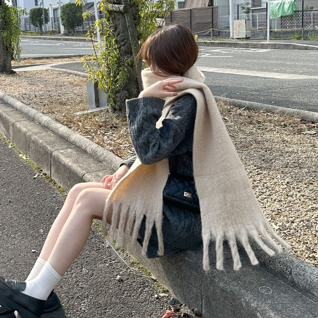 マフラーコーデ