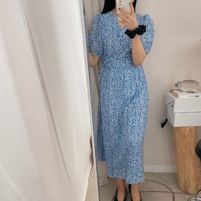 爽やかな&ショートスリーブドレス