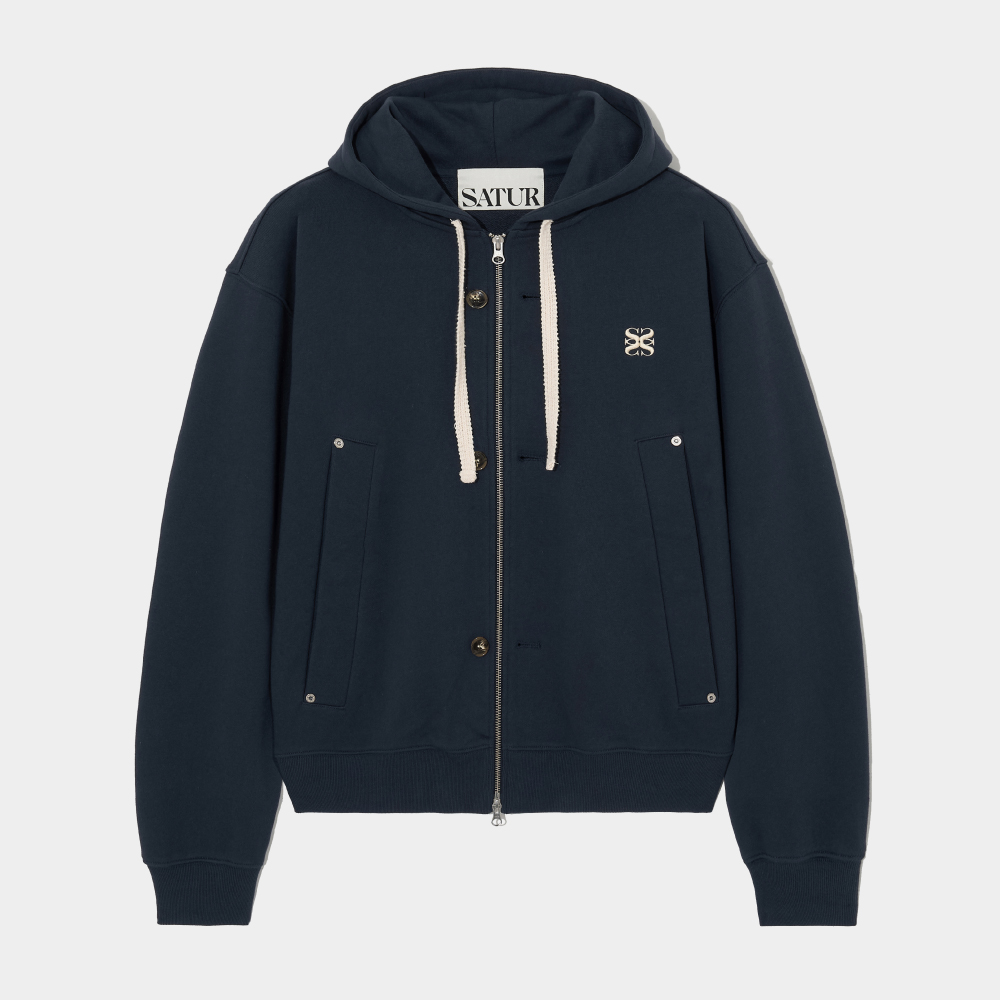 トップス NUGU Teo Cotton All Day Hood Zip-up Teo Cotton All Day Hood Zip-up - Brown | ファッション通販