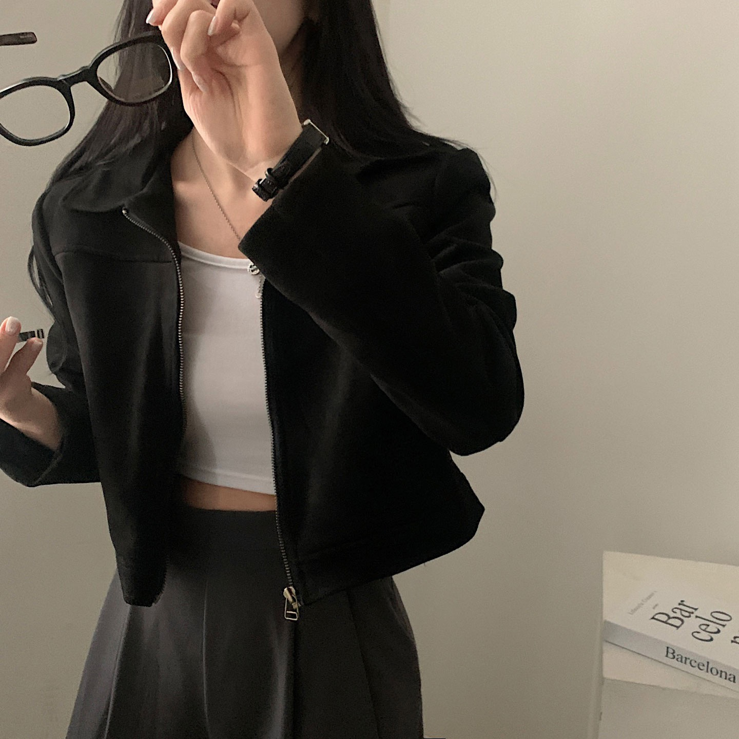 ショートジャケット&times;スラックス