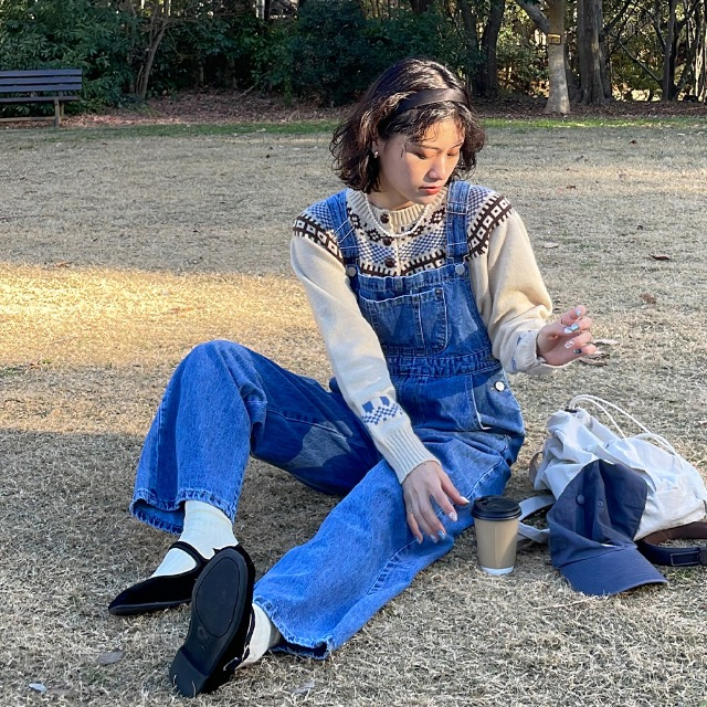 デニムオーバーオール