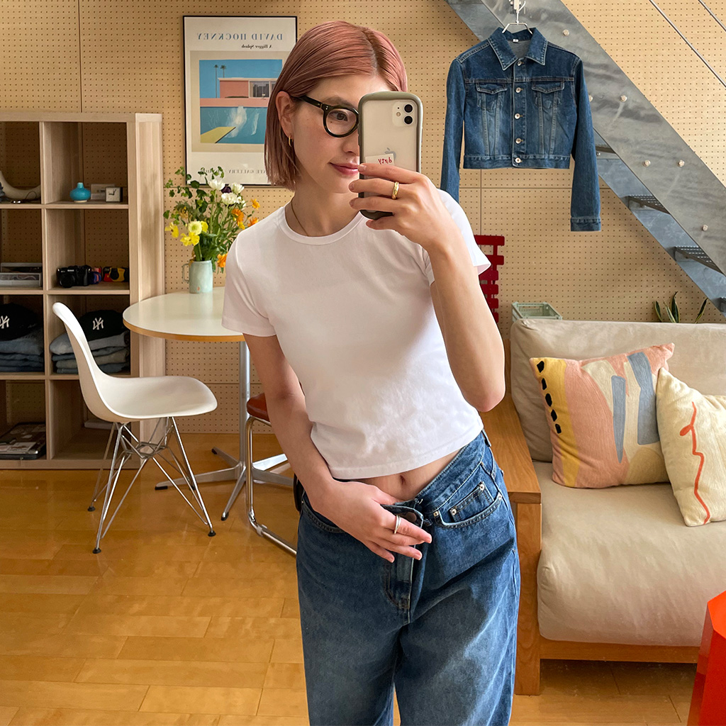 クロップドTシャツ