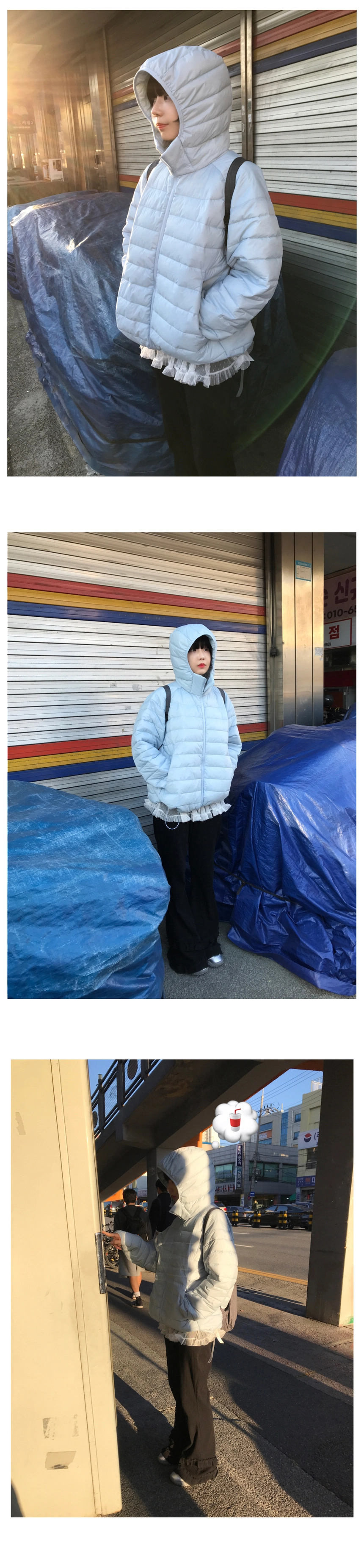 【COSYHARU】Padding BEST Haru Daily Short Padding PINO HOOD LIGHT PADDING JP (4 color) | ファッション通販