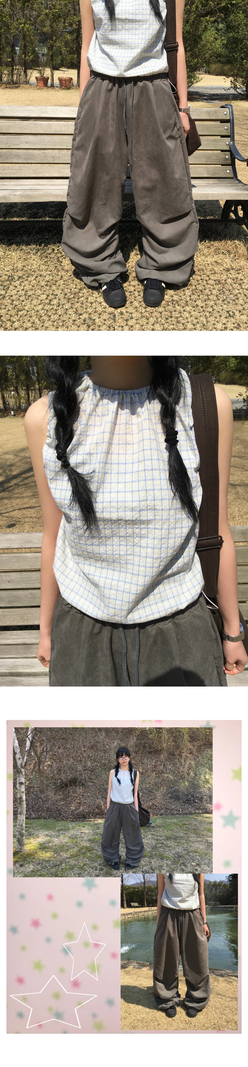 パンツ luckyblok/4563 ソフトパラシュートパンツ | ファッション通販サイト NUGU