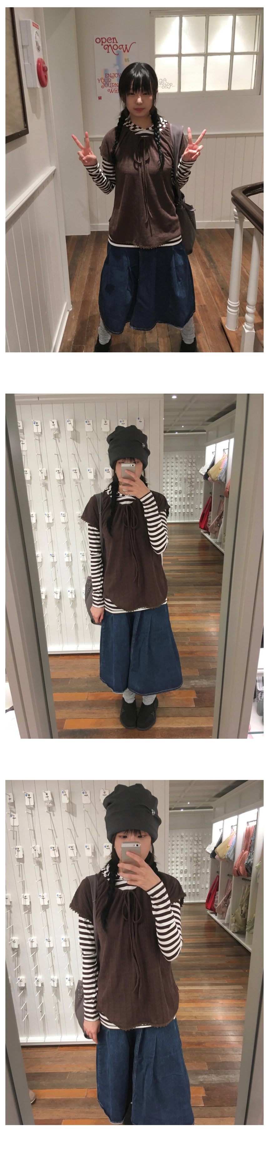 blancvert ストライプ フード付きパーカー ストライプフードパーカー | ファッション通販サイト NUGU