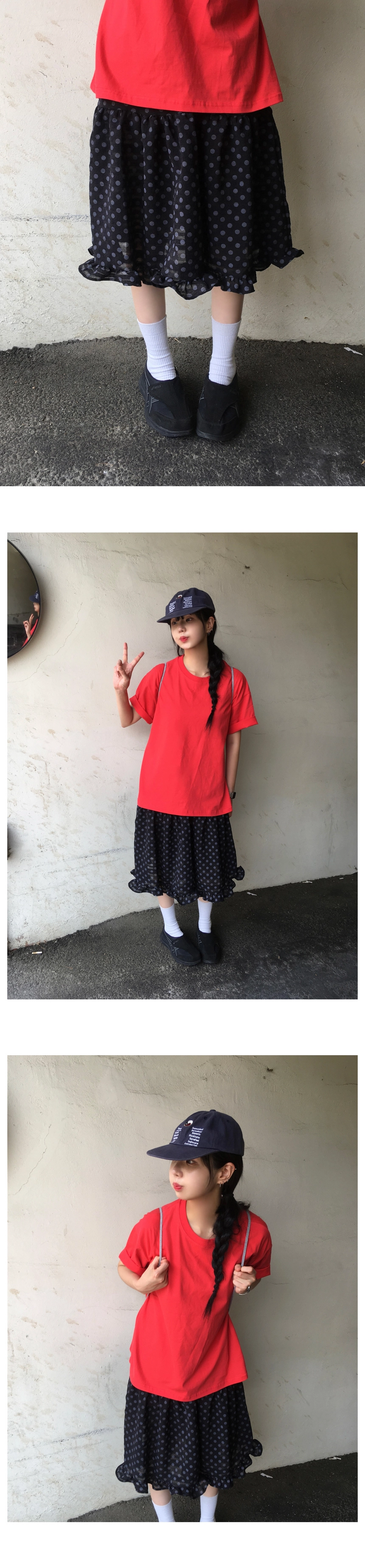 フリルドットスカート | ファッション通販サイト NUGU