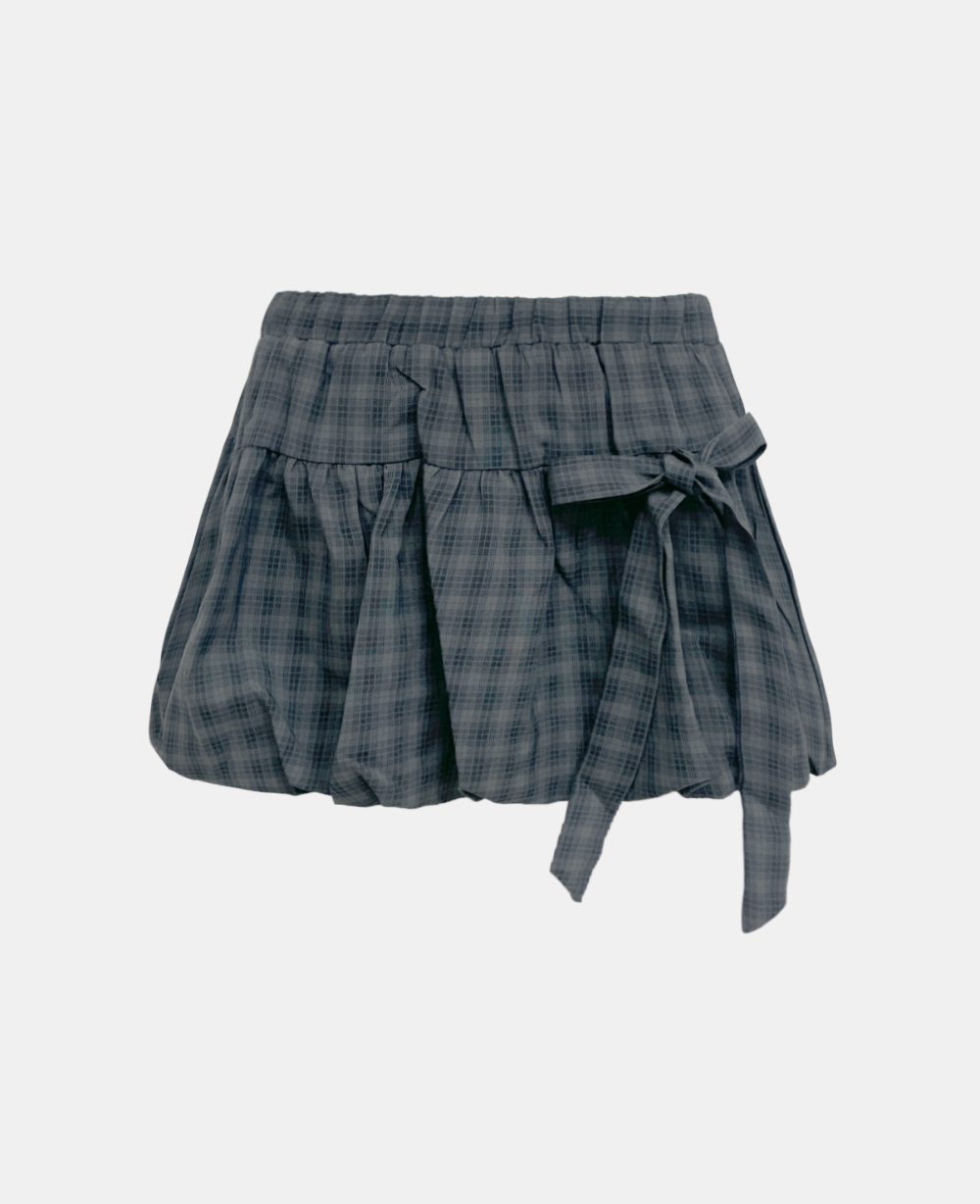 【Y2K】WONDERWEN フラワーバルーンシルエットチェックスカート Y2K】WONDERWEN フラワーバルーンシルエットチェックスカート 【公式通販】