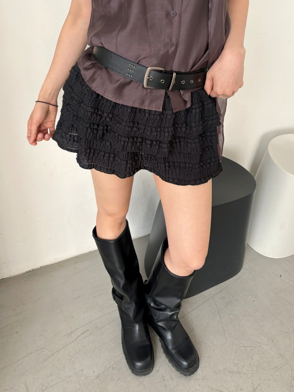 トールスパイクスタッズ ブーツベルト スタッズリングベルト