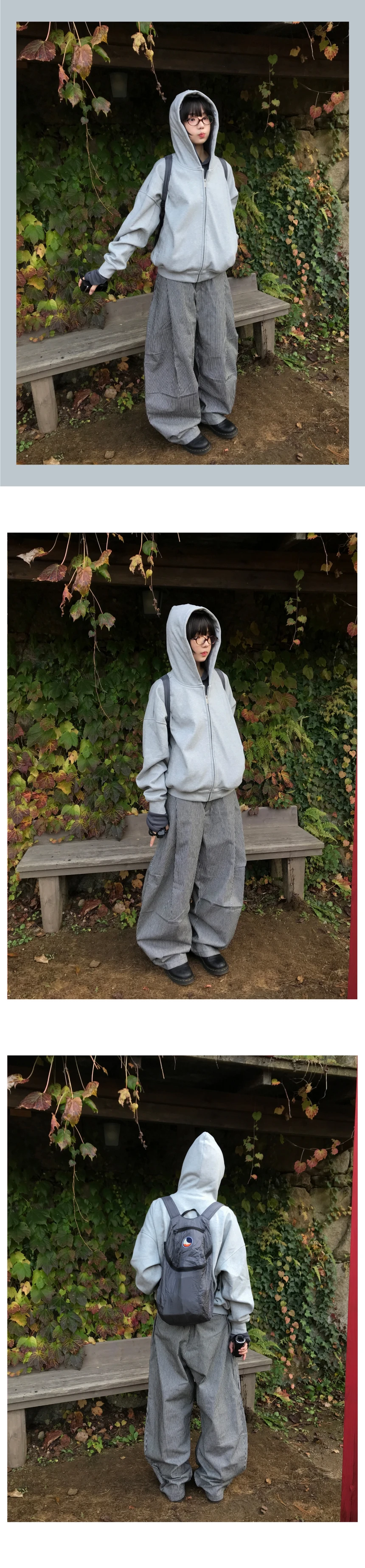 Tシャツ・カットソー HUECLOSET COSY COLLAR STRIPE KNIT 4BTR934 789582_XJGLM_9074_007_100_0000