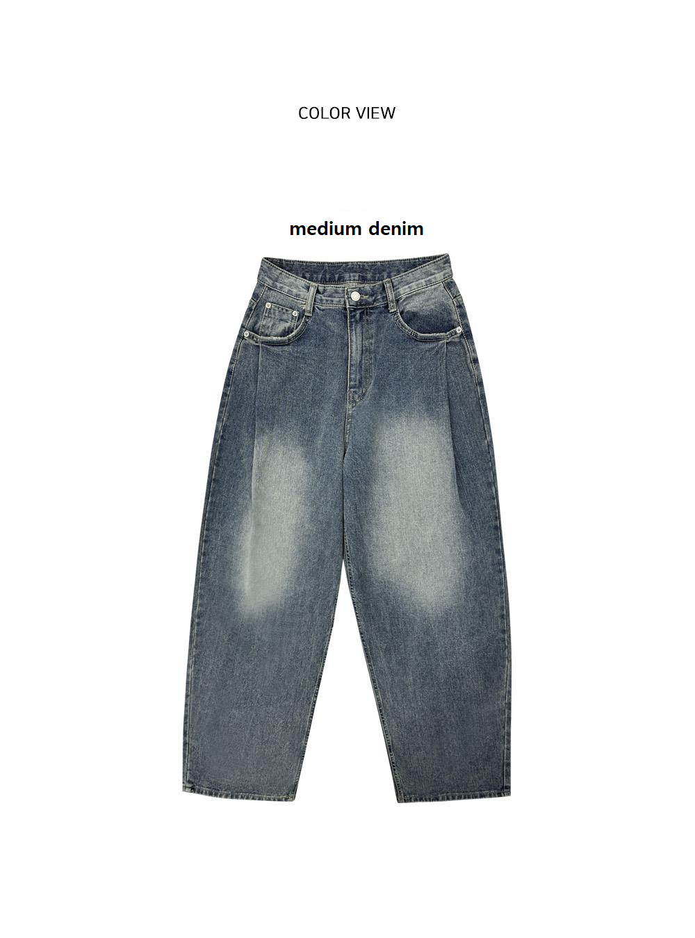 【新品】visco nugu リボンタックバルーンデニムパンツ M オリジナル 4回再販](ORIGINAL) リボンタックバルーンデニムパンツ